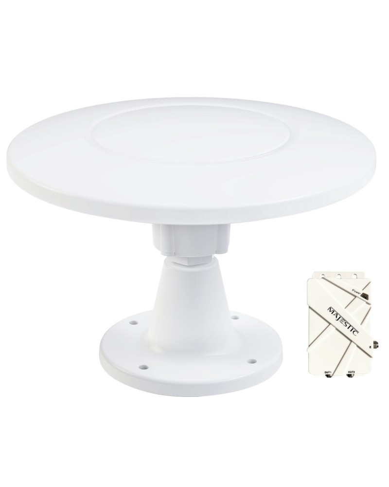 Majestic UFO X Marine TV Antenna Best Antenna for Boat, RV, Truck, Bus